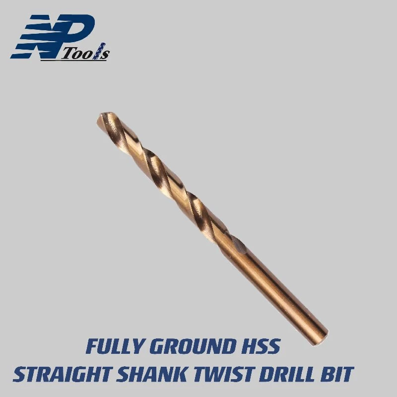Wedi'i falu'n llawn HSS Straight Shank Twist Drill Bit